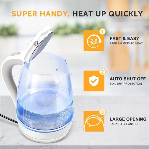 Electric Kettle Temperature Control with 4 Presets, Keep Warm 1.7L Electric Tea Kettle & Hot Water Boiler, Auto-Off & Boil-Dry Protection, BPA Free, Black in Saudi Arabia