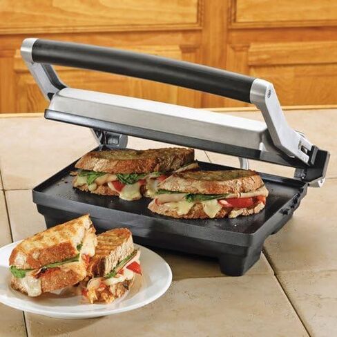 Breville Duo 1500-Watt Nonstick Panini Press, Silver in Kuwait