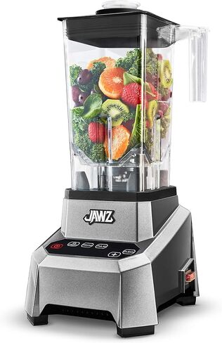 JAWZ High Performance Blender, 64 Oz Professional Grade Countertop Blender, Juicer, Smoothie or Nut Butter Maker, Precision Smart Touch Variable Speed, Stainless Steel Blades, Silver in Saudi Arabia