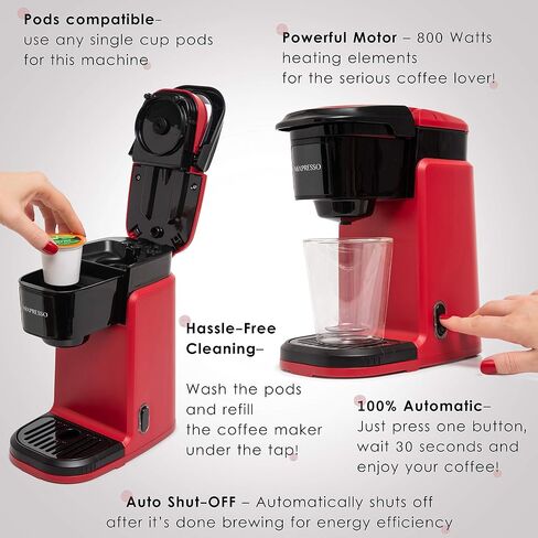ماكينة صنع القهوة Mixpresso ذات الخدمة الواحدة K Cup Coffee Maker لقرون K وأرضياتها in Kuwait