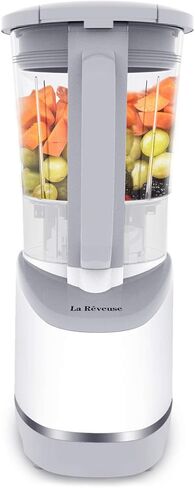 خلاط لا ريفوز متعدد الوظائف على سطح الطاولة بقدرة 400 وات مع وعاء تقطيع سعة 4.2 كوب، للمزج والخلط والفرم، باللون الأبيض in Kuwait