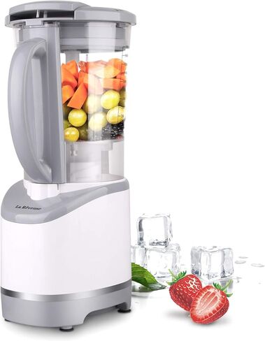 خلاط لا ريفوز متعدد الوظائف على سطح الطاولة بقدرة 400 وات مع وعاء تقطيع سعة 4.2 كوب، للمزج والخلط والفرم، باللون الأبيض in Kuwait