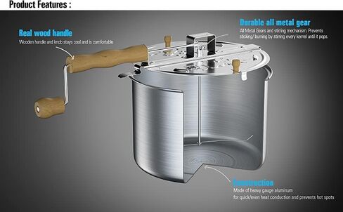 كوك ان هوم وعاء فشار من الالومنيوم سعة 6 كوارت 02626 - فضي in Kuwait