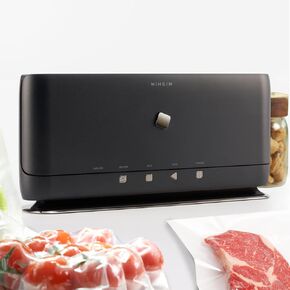 Cordless Vacuum Sealer Machine, Automatic and Compact Design Food Sealer, Portable, Sous Vide, Wine & Container Air Sealing Includes 20 Sealing Bags (Black (no vertical stand))