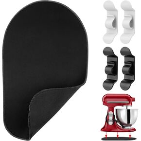 Mixer Slider Mat, Mixer Mover Sliding Mats Kitchen Appliance Countertop Mixer Mover with 4 Cord Organizers for KitchenAid 4.5-5 Qt Tilt-Head Stand Mixer, Classic Mixer Coffee Maker, Blender in Kuwait