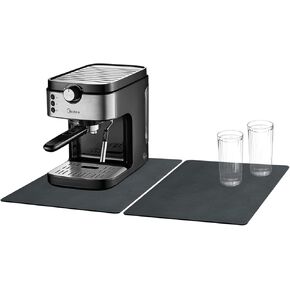 2 حزمة حصيرة بار القهوة ، حصائر بار القهوة حصيرة لطاولة المطبخ ، اكسسوارات بار القهوة تناسب تحت صانع القهوة آلة القهوة القهوة آلة تحضير القهوة آلة الإسبريسو رف الأطباق ، أسود in Kuwait