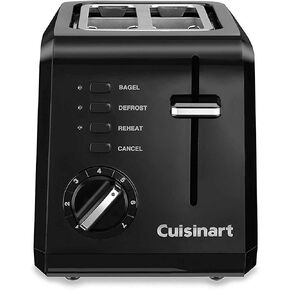 محمصة خبز صغيرة الحجم من Cuisinart - شريحتين - CPT-122 - أسود (متجددة) in Kuwait