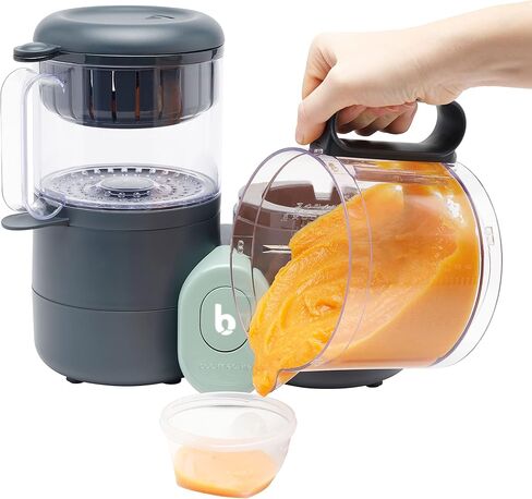 محطة وجبة بيبي موف ديو XL | محضرة طعام 6 في 1 مع قدر بخاري، خلاط متعدد السرعات، سخان، مزيل تجميد ومعقم (معتمد من خبراء التغذية)، وردي in Kuwait