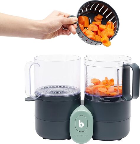 محطة وجبة بيبي موف ديو XL | محضرة طعام 6 في 1 مع قدر بخاري، خلاط متعدد السرعات، سخان، مزيل تجميد ومعقم (معتمد من خبراء التغذية)، وردي in Kuwait