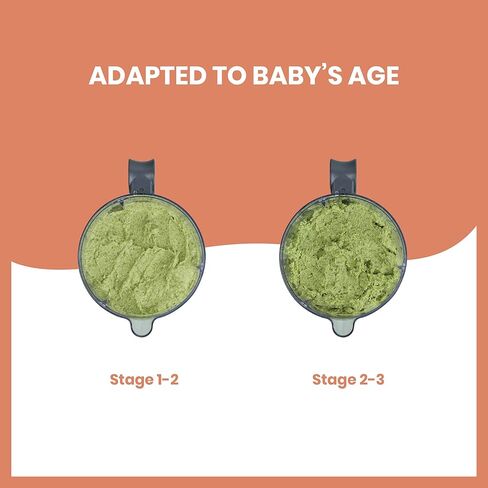 محطة وجبة بيبي موف ديو XL | محضرة طعام 6 في 1 مع قدر بخاري، خلاط متعدد السرعات، سخان، مزيل تجميد ومعقم (معتمد من خبراء التغذية)، وردي in Kuwait