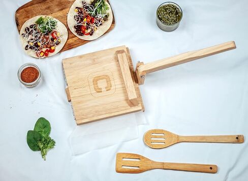 YODO'S CREATIVE CONCEPTS OAK WOOD TORTILLA PRESS, 8 INCH TORTILLA MAKER in Saudi Arabia