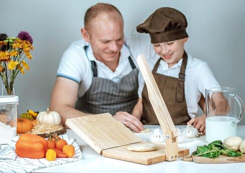 YODO'S CREATIVE CONCEPTS OAK WOOD TORTILLA PRESS, 8 INCH TORTILLA MAKER in Saudi Arabia