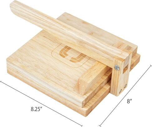 YODO'S CREATIVE CONCEPTS OAK WOOD TORTILLA PRESS, 8 INCH TORTILLA MAKER in Saudi Arabia