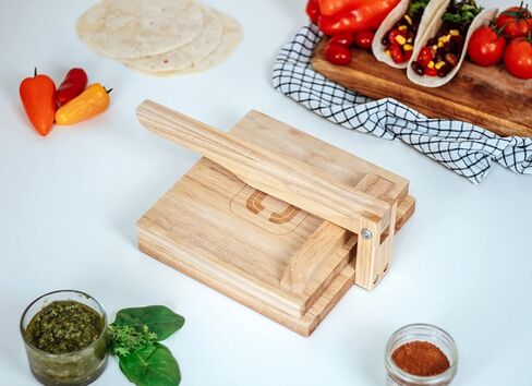YODO'S CREATIVE CONCEPTS OAK WOOD TORTILLA PRESS, 8 INCH TORTILLA MAKER in Saudi Arabia
