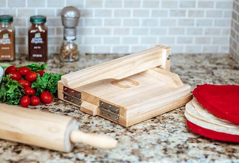 YODO'S CREATIVE CONCEPTS OAK WOOD TORTILLA PRESS, 8 INCH TORTILLA MAKER in Saudi Arabia