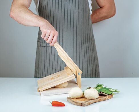 YODO'S CREATIVE CONCEPTS OAK WOOD TORTILLA PRESS, 8 INCH TORTILLA MAKER in Saudi Arabia
