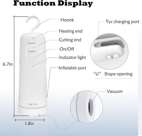 mini handheld vacuum sealer, Mini Bag Sealer/2 in 1 Heat Sealer and Cutter /Automatic Food Vacuum Pump/ Automatic Electric Fast Ball Pump with Needle and Nozzle (for Football Basketball, Volleyball, balloon) 4 in 1 Life Multifunctional Tool in Saudi Arabia