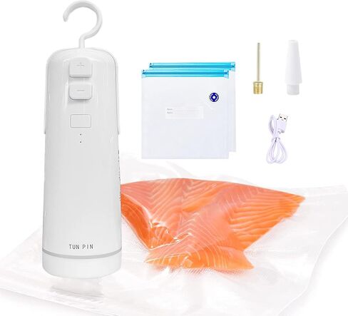 mini handheld vacuum sealer, Mini Bag Sealer/2 in 1 Heat Sealer and Cutter /Automatic Food Vacuum Pump/ Automatic Electric Fast Ball Pump with Needle and Nozzle (for Football Basketball, Volleyball, balloon) 4 in 1 Life Multifunctional Tool in Saudi Arabia
