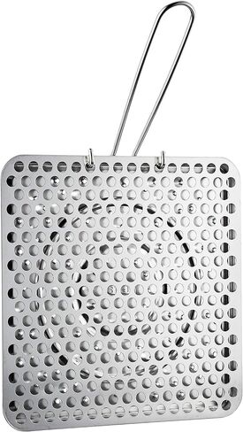 Ibili Classica Foldable Tin Plate Bread Toaster Camping Cookware, Ideal For Use On Gas Flame - Made in Spain - 20cmx20cm - 7.8"x7.8" in Kuwait