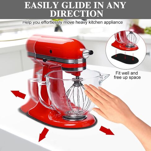 Mixer Slider Mat, Mixer Mover Sliding Mats Kitchen Appliance Countertop Mixer Mover with 4 Cord Organizers for KitchenAid 4.5-5 Qt Tilt-Head Stand Mixer, Classic Mixer Coffee Maker, Blender in Kuwait