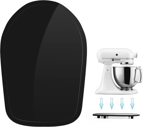 Acrylic Mixer Slider Compatible with Tilt Head Kitchen aid 4.5-5 Qt Tilt Head Stand Mixer - Kitchen Countertop Storage Mover Sliding Tray for Kitchen aid 4.5-5 Qt, Mixer Appliance Moving Caddy in Kuwait