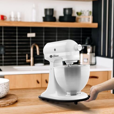 Acrylic Mixer Slider Compatible with Tilt Head Kitchen aid 4.5-5 Qt Tilt Head Stand Mixer - Kitchen Countertop Storage Mover Sliding Tray for Kitchen aid 4.5-5 Qt, Mixer Appliance Moving Caddy in Kuwait
