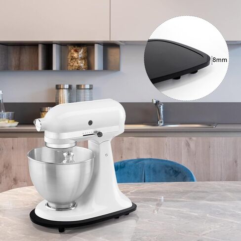 Acrylic Mixer Slider Compatible with Tilt Head Kitchen aid 4.5-5 Qt Tilt Head Stand Mixer - Kitchen Countertop Storage Mover Sliding Tray for Kitchen aid 4.5-5 Qt, Mixer Appliance Moving Caddy in Kuwait