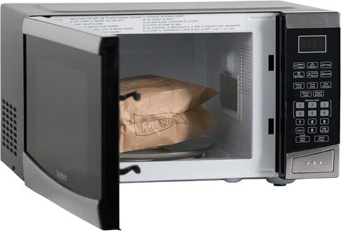 West Bend Microwave Oven, 900W, 0.9 cu. ft., in Stainless Steel | West Bend Microwave Oven, 900W, 10 Power Levels, One-Touch Cooking, Glass Turntable, 0.9 cu. ft., in Stainless Steel in Kuwait