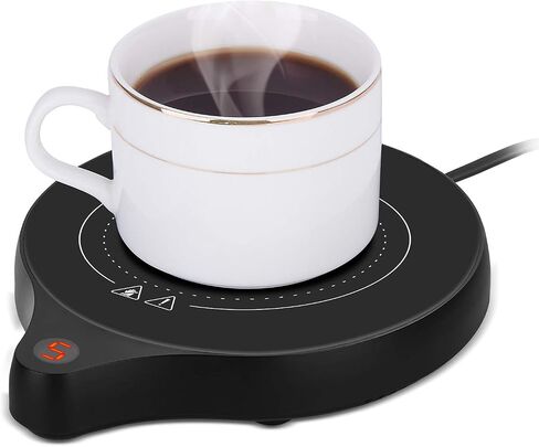 New Coffee Mug Warmer and Office Warmer, Electric Beverage Warmer with 5 Temperature Settings, Coffee Warmer for Cocoa Milk Milk, Auto On/Off Gravity-Induction Mug Warmer for Office Desk Use in Saudi Arabia