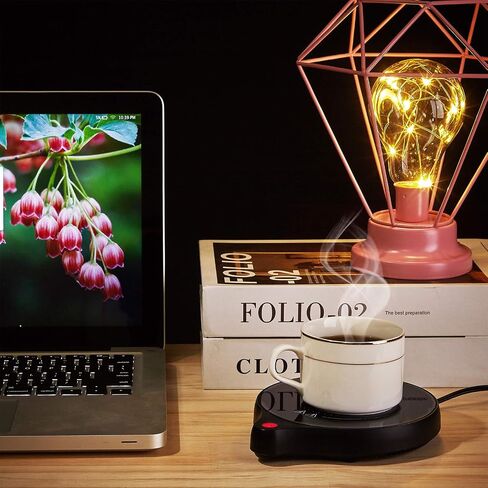 New Coffee Mug Warmer and Office Warmer, Electric Beverage Warmer with 5 Temperature Settings, Coffee Warmer for Cocoa Milk Milk, Auto On/Off Gravity-Induction Mug Warmer for Office Desk Use in Saudi Arabia