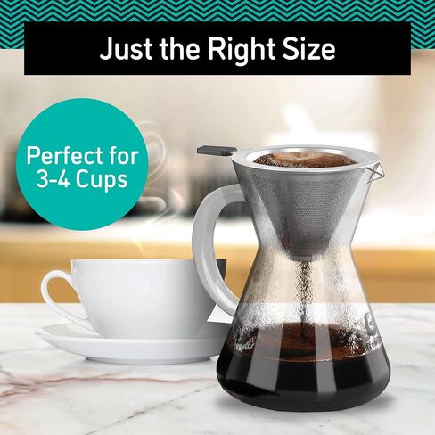 Coffee Gator Pour Over Coffee Maker Portable - 10.5oz in Saudi Arabia