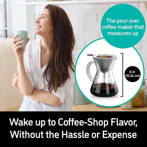 Coffee Gator Pour Over Coffee Maker Portable - 10.5oz in Saudi Arabia