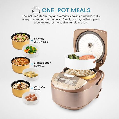 Aroma Housewares ARC-6106 Aroma Professional 6 Cups Uncooked Rice, Slow Cooker, Food Steamer, MultiCooker, Champagne in Saudi Arabia