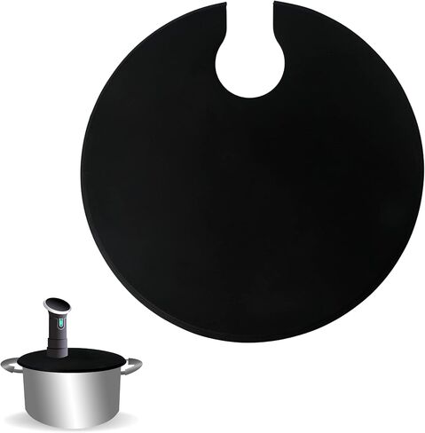 اغطية سيليكون للطباخ الدقيق تونجاس Sous Vide - تناسب الاواني حتى 10.5 انش - متوافقة مع طناجر Anova Culinary Sous Vide الدقيقة - تمنع تبخر الماء وتحتفظ بالنكهة in Kuwait