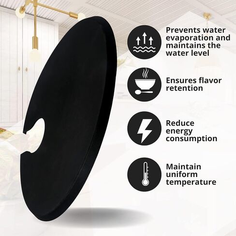 اغطية سيليكون للطباخ الدقيق تونجاس Sous Vide - تناسب الاواني حتى 10.5 انش - متوافقة مع طناجر Anova Culinary Sous Vide الدقيقة - تمنع تبخر الماء وتحتفظ بالنكهة in Kuwait