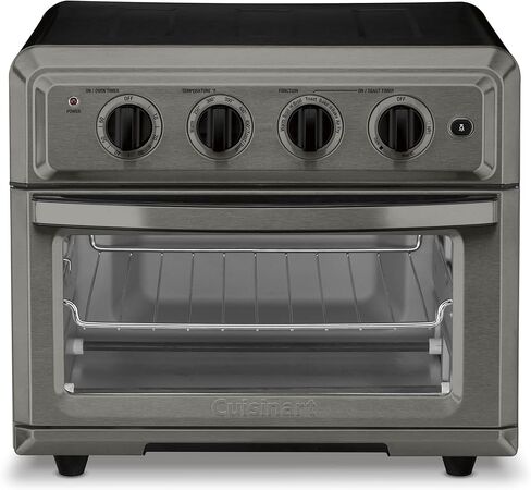 مقلاة هوائية كويزينارت + فرن محمصة حراري، فرن 8-1 مع خيارات خبز وشواية وشواية ودافئة، ستانلس ستيل، TOA-70 (أزرق داكن) in Kuwait