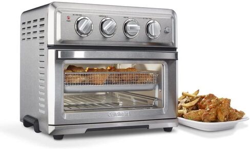 Cuisinart TOA-60 Convection AirFryer Toaster Oven, Premium 1800-Watt Oven with 7-in-1 Functions and Wide Temperature Range, Large Capacity AirFryer with 60-Minute Timer/Auto-Shutoff, Stainless Steel in Saudi Arabia