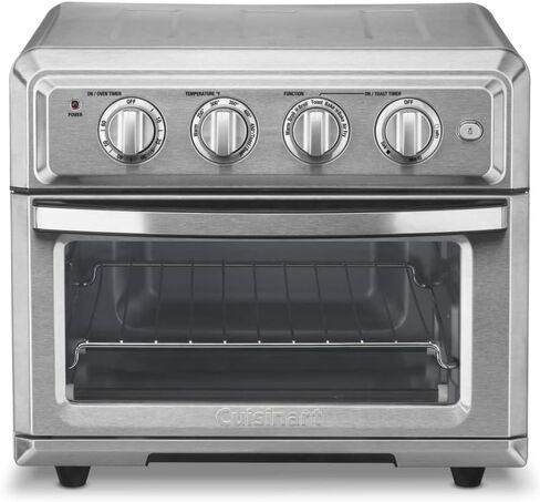 Cuisinart TOA-60 Convection AirFryer Toaster Oven, Premium 1800-Watt Oven with 7-in-1 Functions and Wide Temperature Range, Large Capacity AirFryer with 60-Minute Timer/Auto-Shutoff, Stainless Steel in Saudi Arabia
