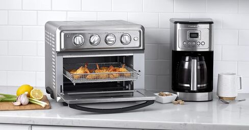 Cuisinart TOA-60 Convection AirFryer Toaster Oven, Premium 1800-Watt Oven with 7-in-1 Functions and Wide Temperature Range, Large Capacity AirFryer with 60-Minute Timer/Auto-Shutoff, Stainless Steel in Saudi Arabia
