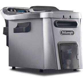 De'Longhi Livenza Dual Zone Easy Clean Deep Fryer, 18 x 11 x 12.5 inches, Silver in Saudi Arabia