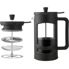 ماكينة صنع القهوة بالضغط الفرنسي SIXAQUAE سعة 34 أونصة مع 4 مرشحات ماكينة صنع القهوة الباردة مقاومة للحرارة زجاج بوروسيليكات متين 1000 مل in Kuwait