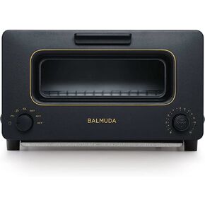 BALMUDA The Toaster | Steam Oven Toaster | 5 Cooking Modes - Sandwich Bread, Artisan Bread, Pizza, Pastry, Oven | Compact Design | Baking Pan | K01M-KG | Black | US Version