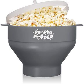 The Original Proper Popper Microwave Popcorn Popper, Silicone Popcorn Maker, Collapsible Bowl BPA Free & Dishwasher Safe - (Turquoise) in Kuwait