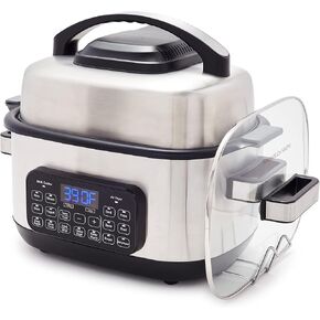 جرين بان مقلاة هوائية 13 في 1 للطهي البطيء والشواية، اعدادات مسبقة للطهي بالبخار والخبز والطهي على البخار، سيراميك صحي غير لاصق وامن للاستخدام في غسالة الصحون، شاشة LED سهلة الاستخدام in Kuwait