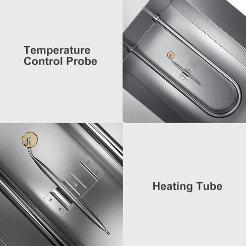 آلة تسخين الشوكولاتة من سيسايوي، آلة ذوبان الشوكولاتة بوزن 17.6 رطل، جهاز تسخين الطعام التجاري للشوكولاتة الكهربائية للشوكولاتة والحليب والكريمة وذوبان الحساء والتسخين، 1.5 كيلو وات 2 خزان in Kuwait