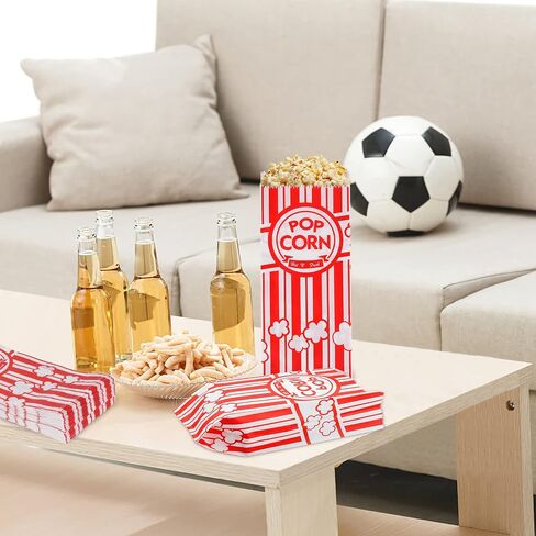 300pcs Paper Popcorn Bags for Party, 1 Oz Small Vintage Individual Servings Popcorn Container Pop Corn Bags for Popcorn Machine in Saudi Arabia