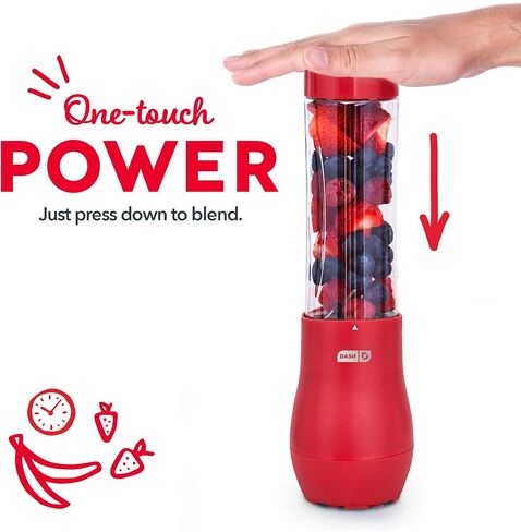 Dash Mighty Mini 10 oz Compact Personal Bottle Blender with Travel Lid, Aqua in Kuwait