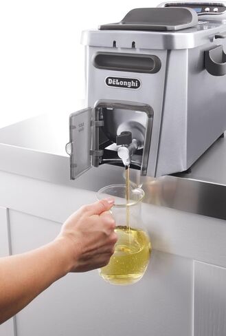 De'Longhi Livenza Dual Zone Easy Clean Deep Fryer, 18 x 11 x 12.5 inches, Silver in Saudi Arabia