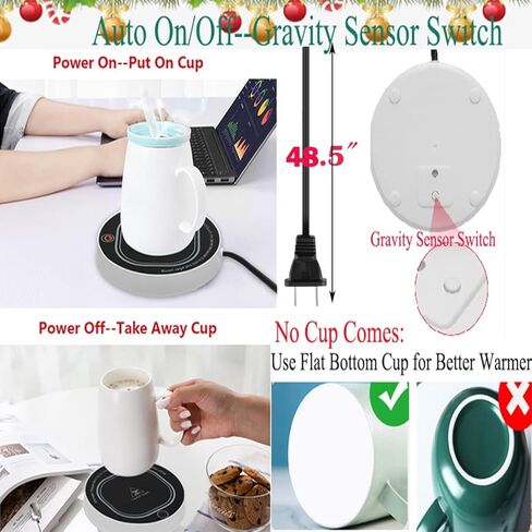 Coffee Cup Warmer for Desk with Auto Shut Off,Coffee Mug Warmer for Desk Office Home-Birthday Gifts in Kuwait