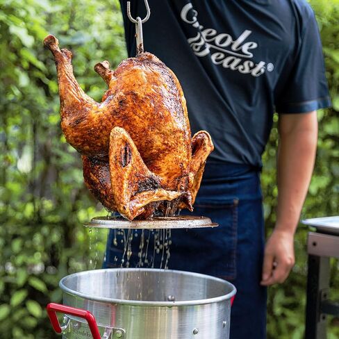 Creole Feast TFK-TG-3001 30 Turkey and 10 Qt. Fish Fryer Boiler Steamer Set, Silver in Saudi Arabia